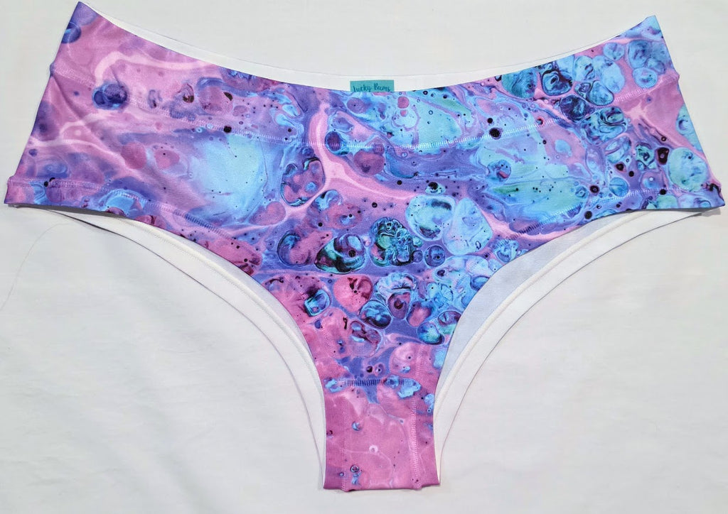Lucky Bums™ 'Opaline Siren' Bikini- Hipster Swimwear Bottom & Triangular Top