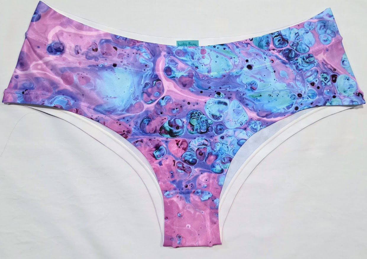 Lucky Bums™ 'Opaline Siren' Bikini- Hipster Swimwear Bottom & Triangular Top