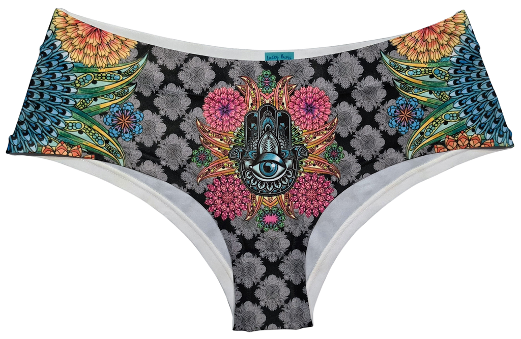 Lucky Bums™ 'Oracle Opulence' Bikini- Hipster Swimwear Bottom & Triangular Top