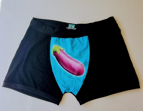 Lucky Bums™ 'Big Eggplant Energy' Unisex Boxer