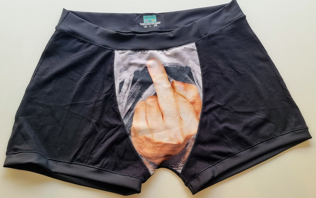 Lucky Bums™ 'Middle Finger' Unisex Boxer